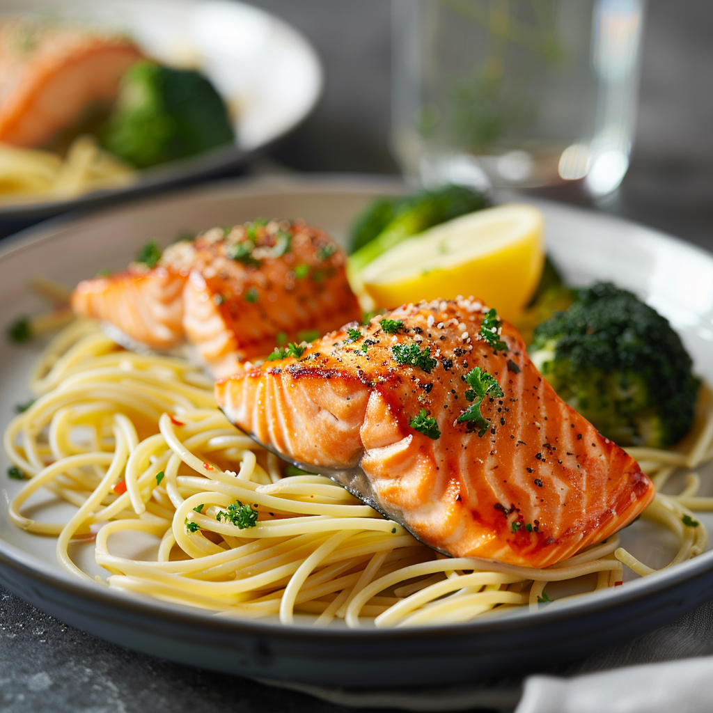Pasta e salmone fresco senza panna