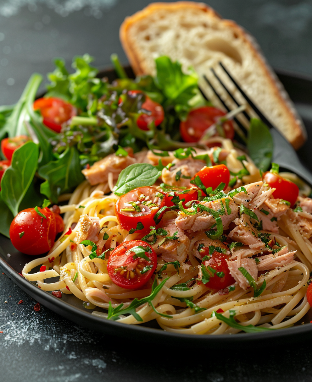 Pasta tonno fresco e pomodorini