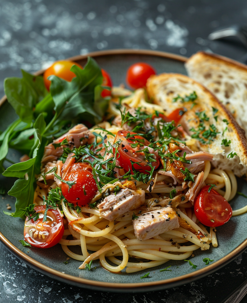 Pasta tonno fresco e pomodorini