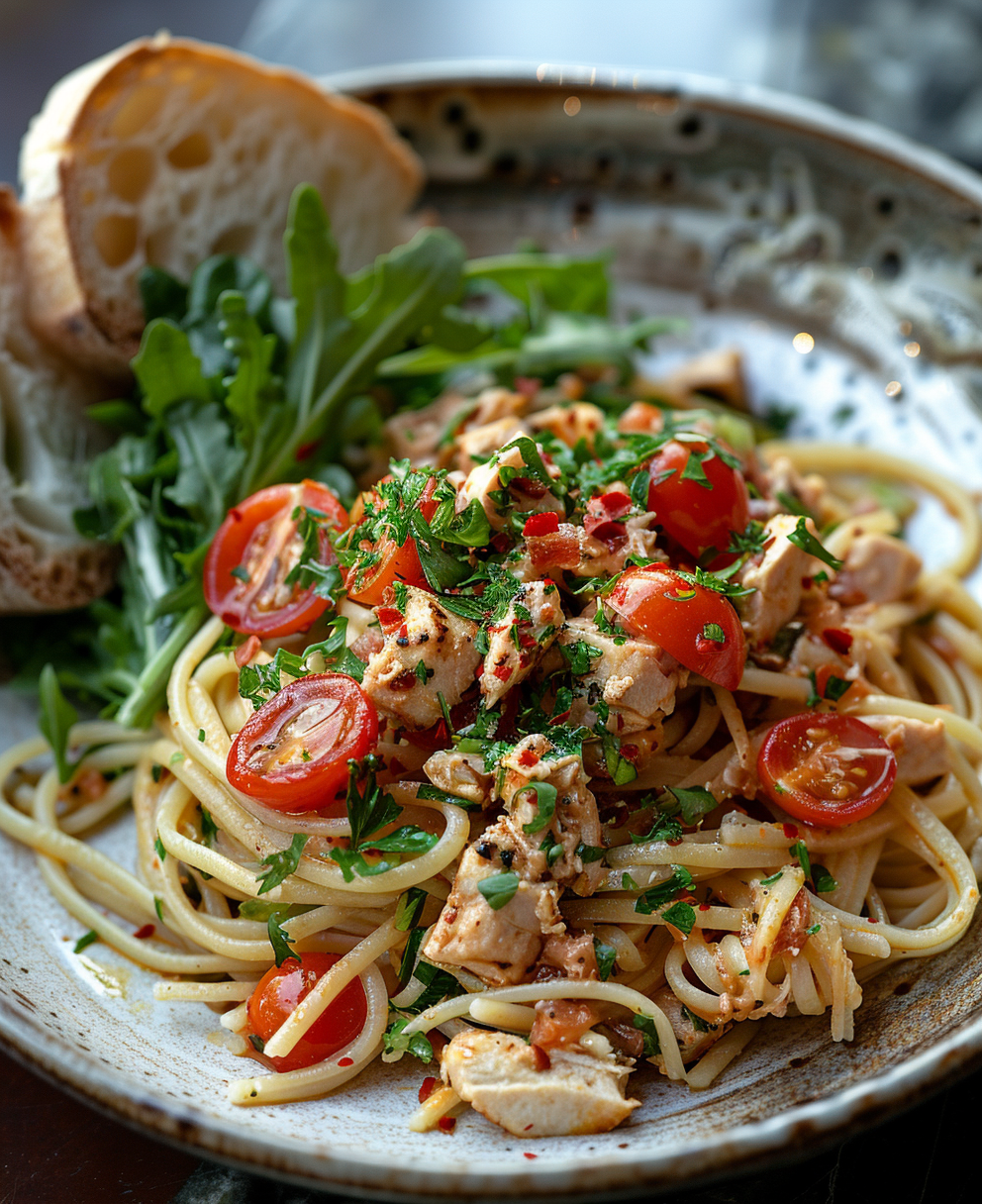 Pasta tonno fresco e pomodorini
