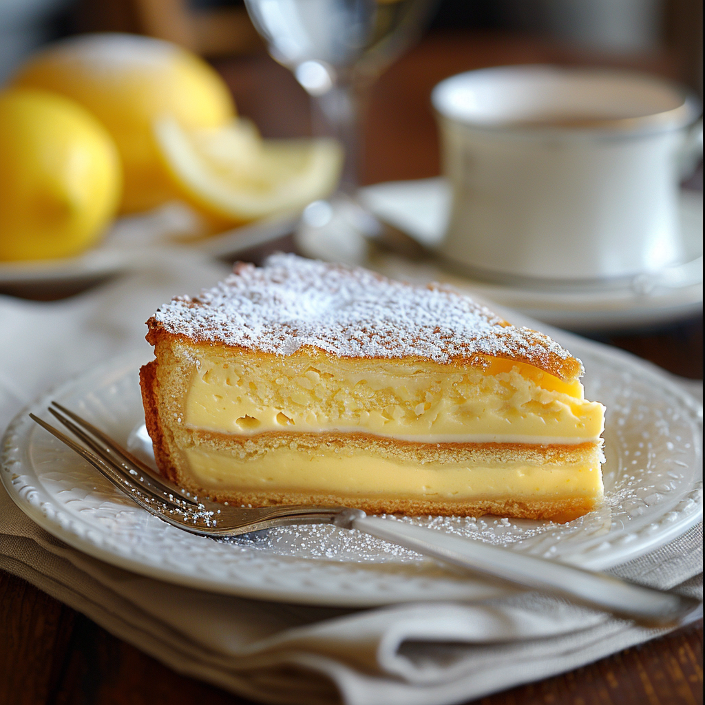 torta con crema al limone