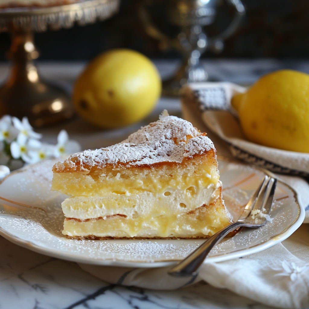 torta con crema al limone