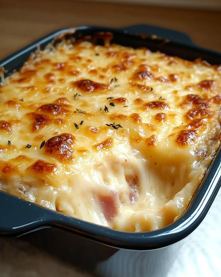 Gratin Porri Prosciutto