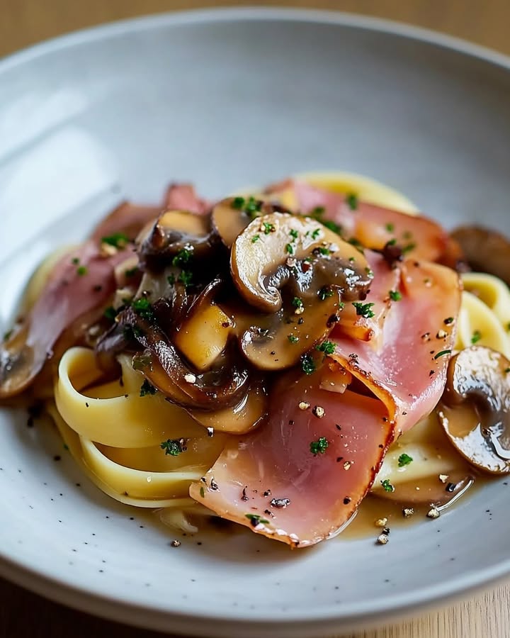 Tagliatelle Jambon Madère