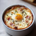 Uova Cocotte Jambon Formaggio