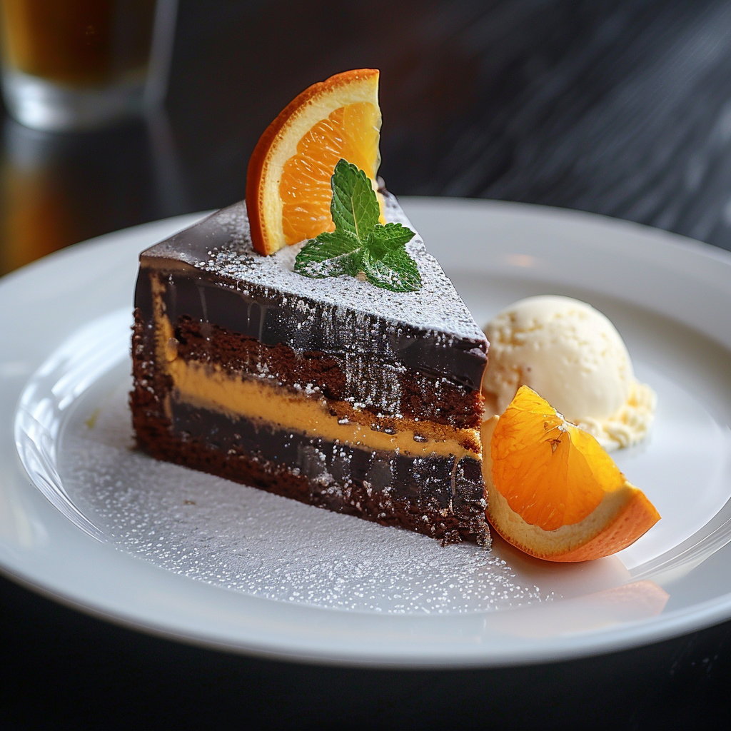 torta arancia e cioccolato
