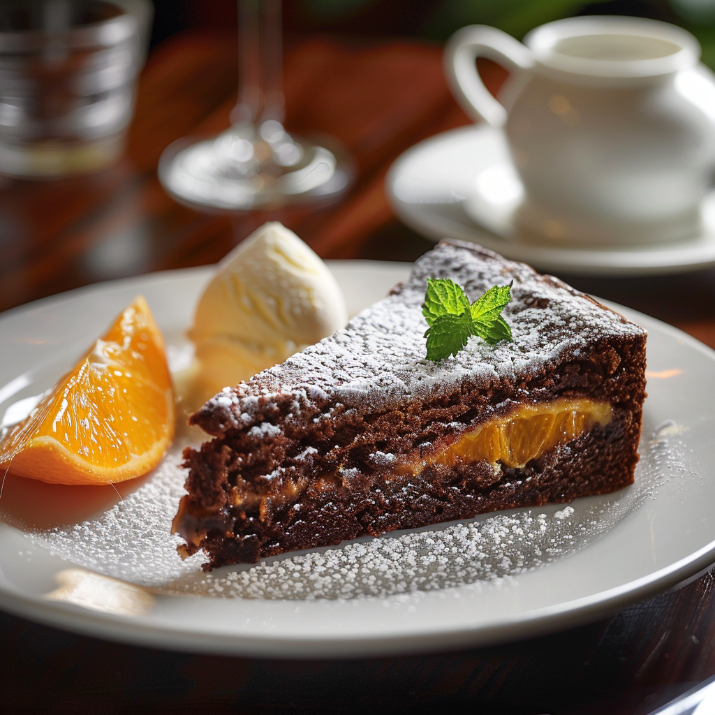 torta arancia e cioccolato