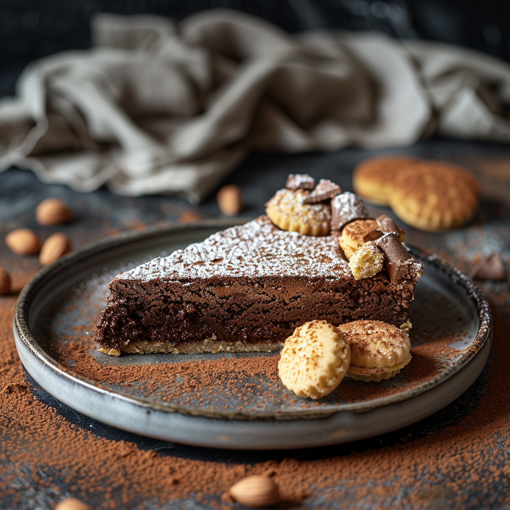 torta di cioccolato e amaretti