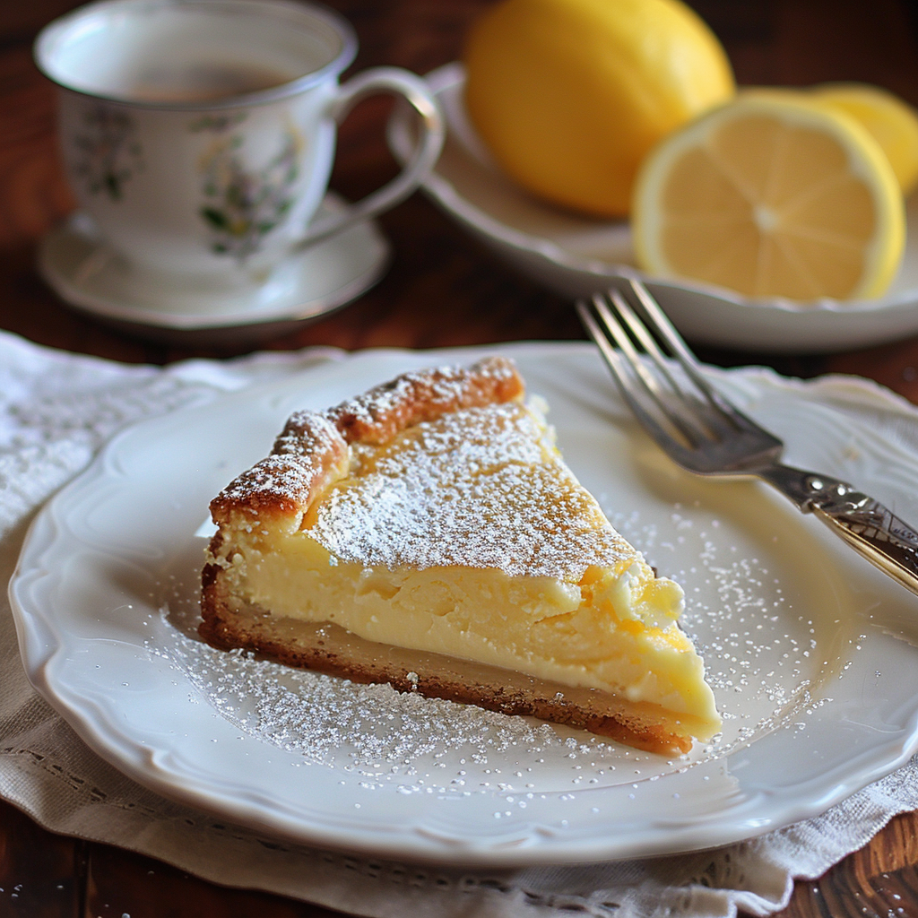 torta di crema al limone