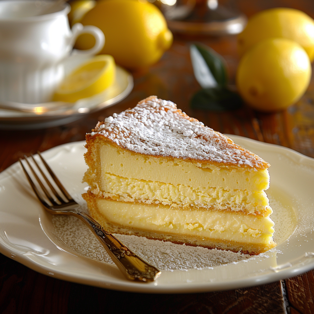 torta di crema al limone