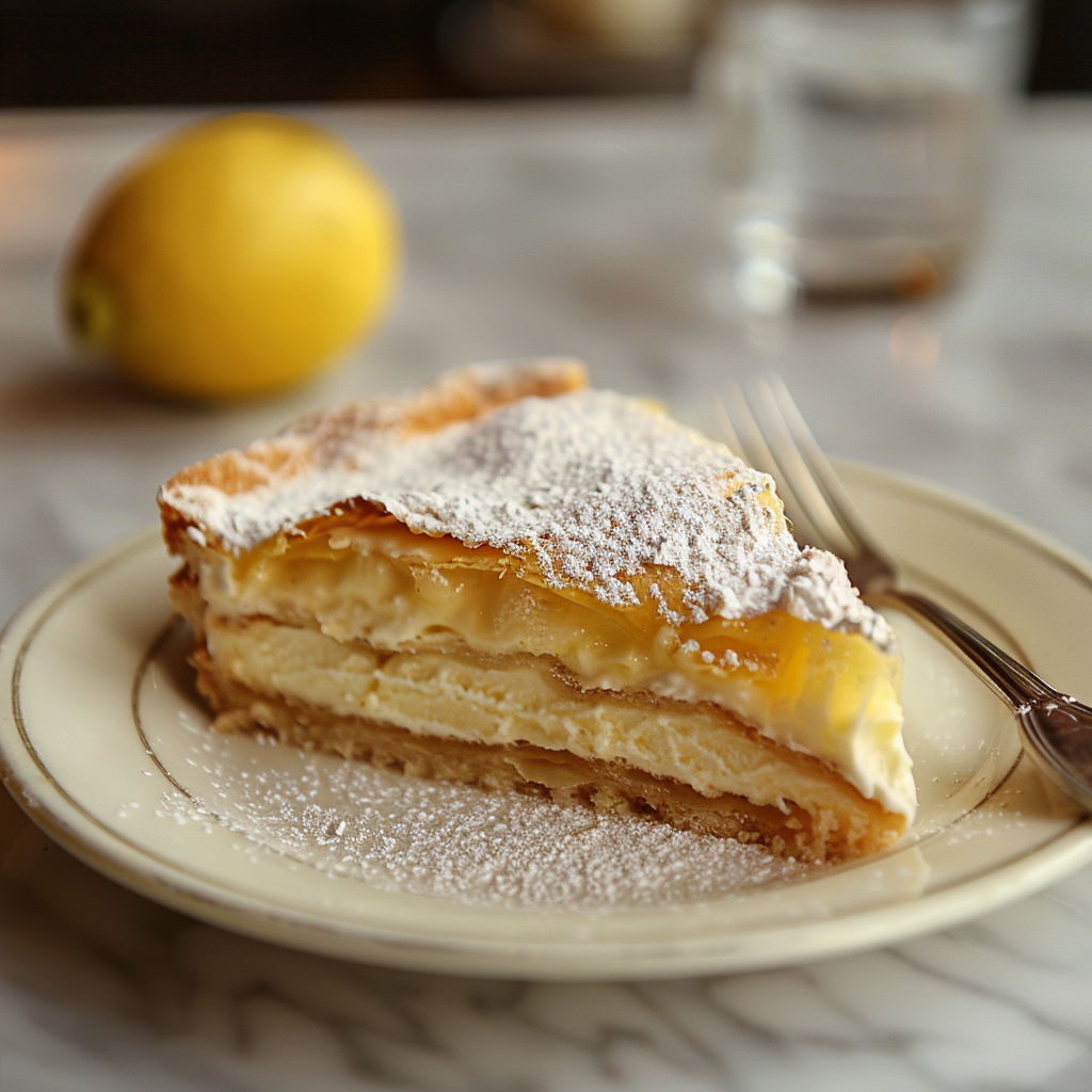 torta di crema al limone