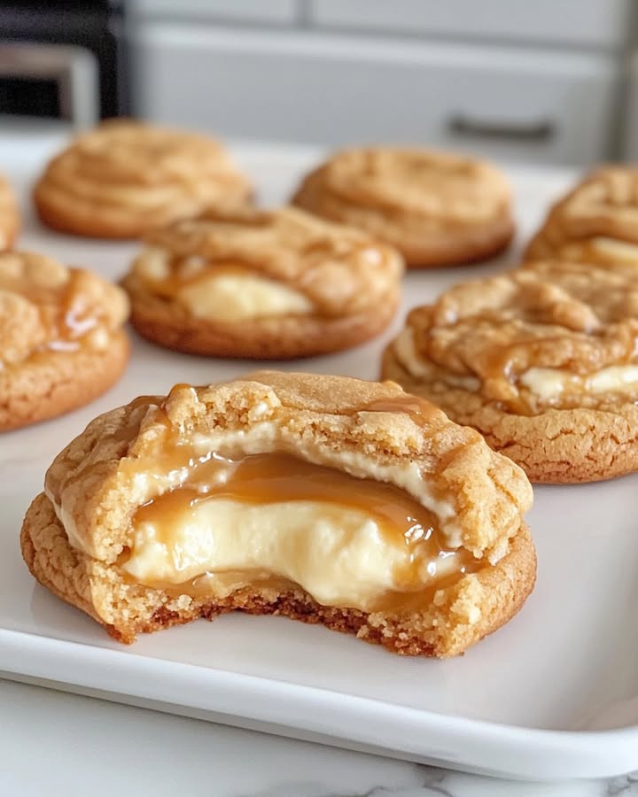 Biscotti Ripieni Caramello Cheesecake