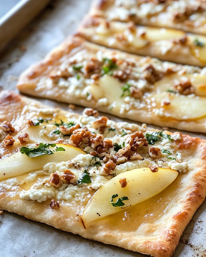 Focaccia Pere Gorgonzola Noci