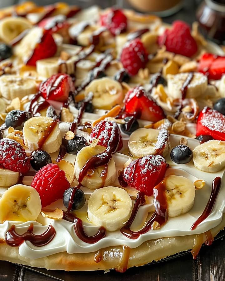 Pizza alla Frutta Banane