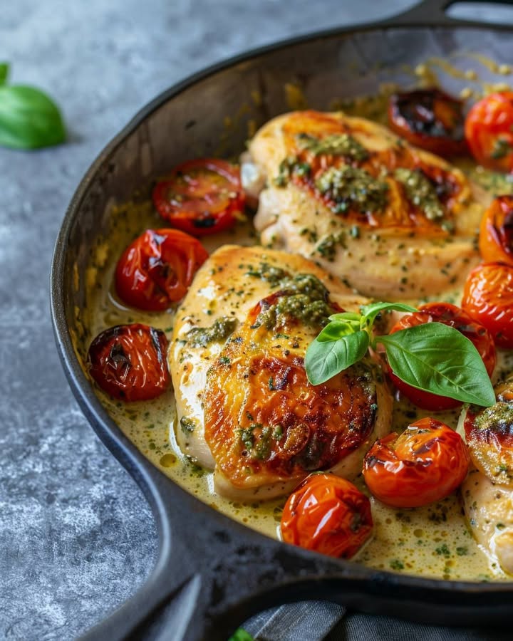 Pollo Pesto Crema