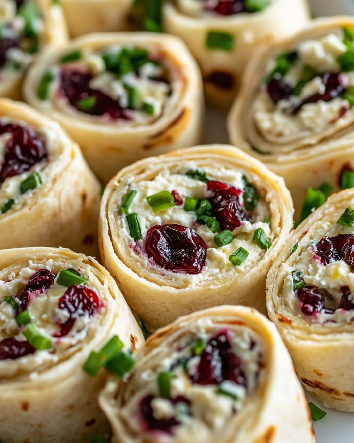 Rotoli Feta e Cranberry