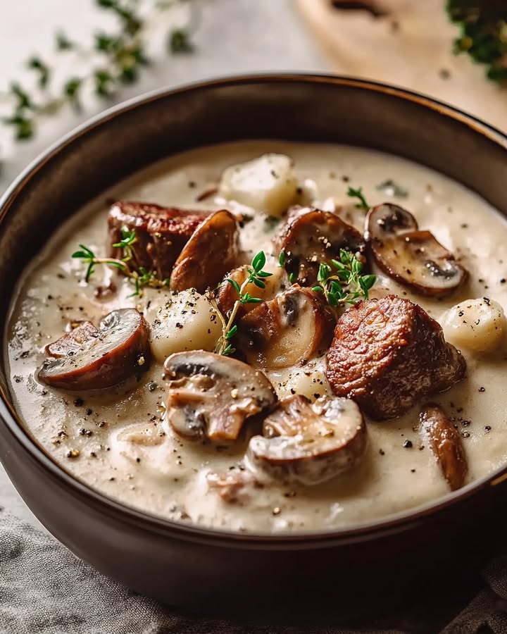 Blanquette Porc Champignon
