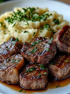Bocconcini di Manzo All'aglio