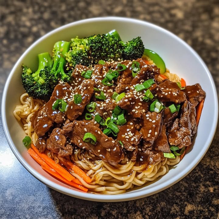 Bowl Noodles Teriyaki Manzo