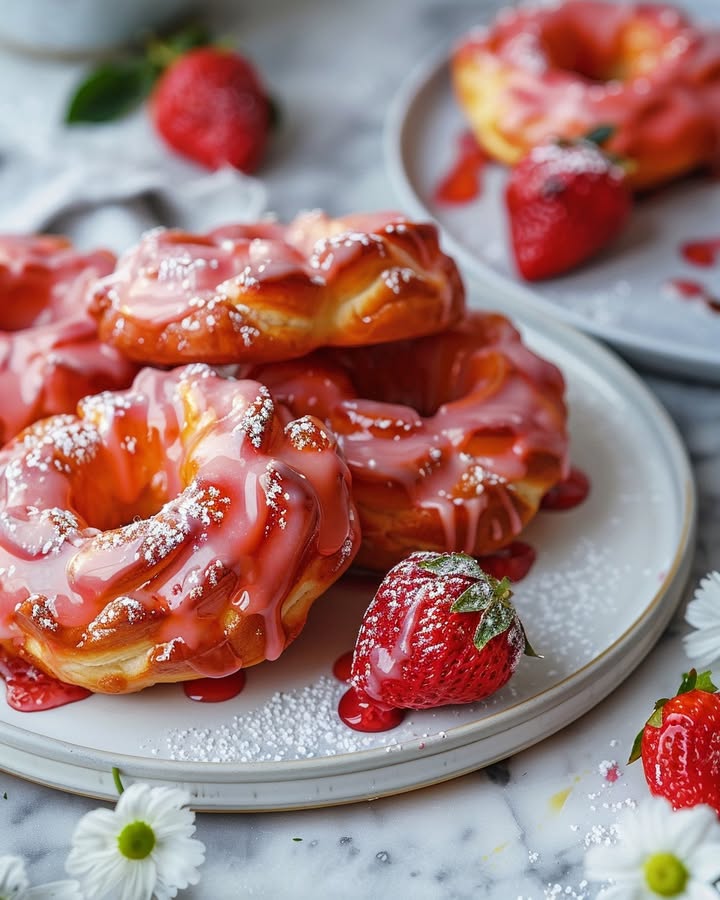 Crullers alla Fragola