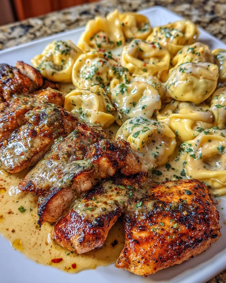 Pollo Cheddar All'aglio