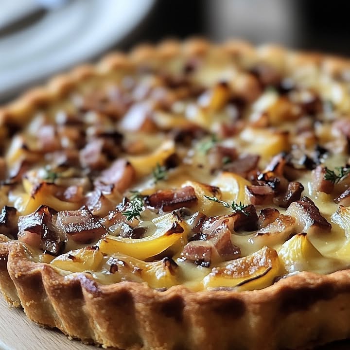 Torta Porri e Guanciale