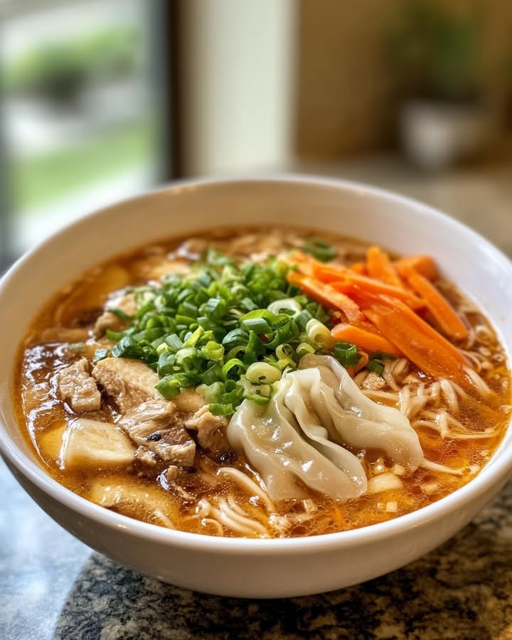 Zuppa Potsticker Confortevole