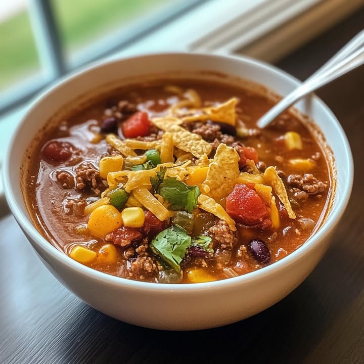 Zuppa Tex-Mex di Manzo