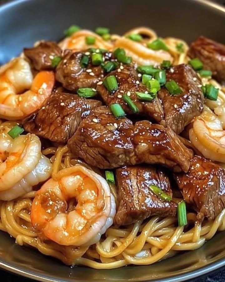 Gamberi Teriyaki Noodles