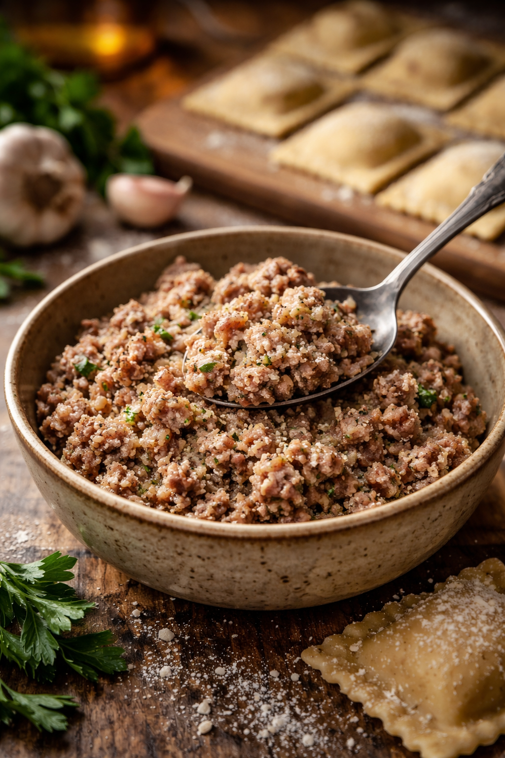 ripieno carne per ravioli