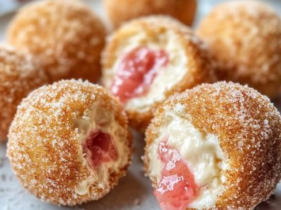 Bocconcini Cheesecake Fragola: Dolci Croccanti e Morbidi