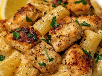 Bocconcini Pollo Burro e Rigatoni Alfredo: Ricetta Facile e Deliziosa
