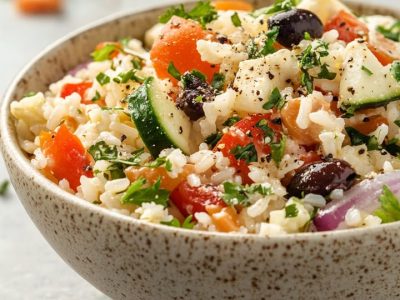Bowl di Riso Salutare: Sapore Mediterraneo e Nutrizione